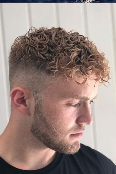 Low Taper Skin Fade Curly Hair