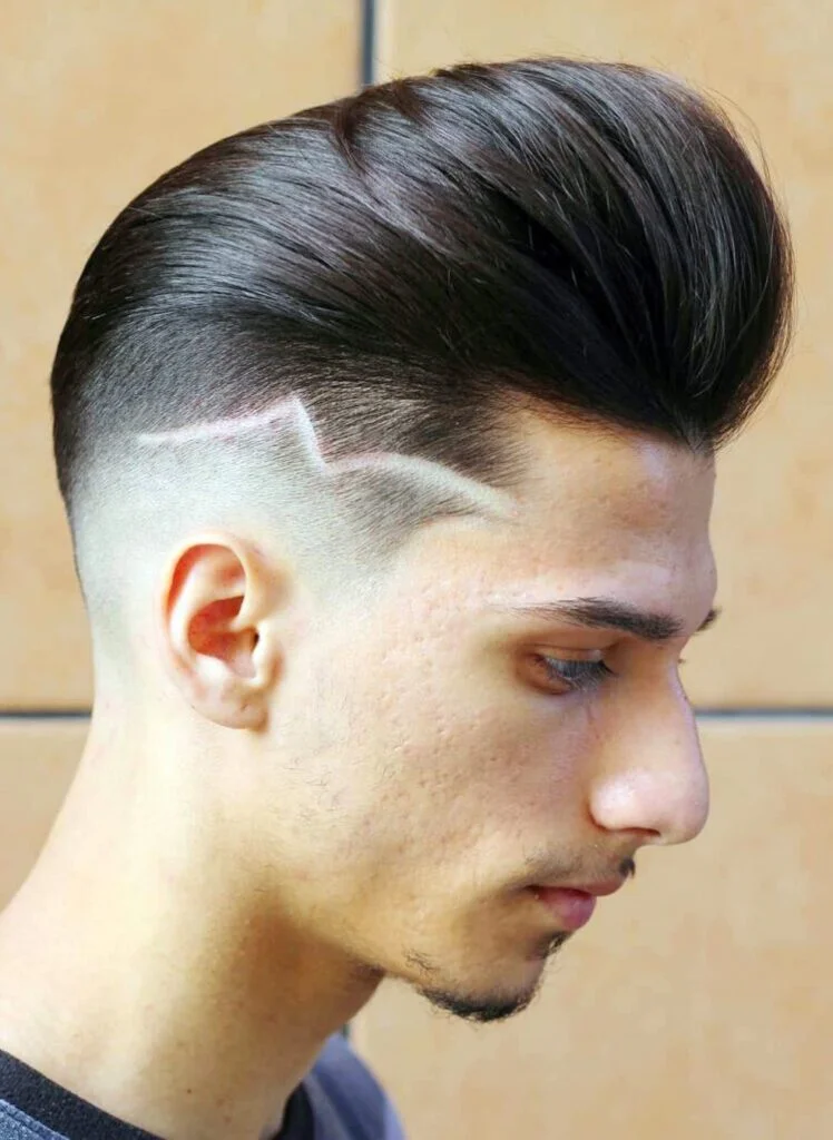 Taper Fade Comb Over Design