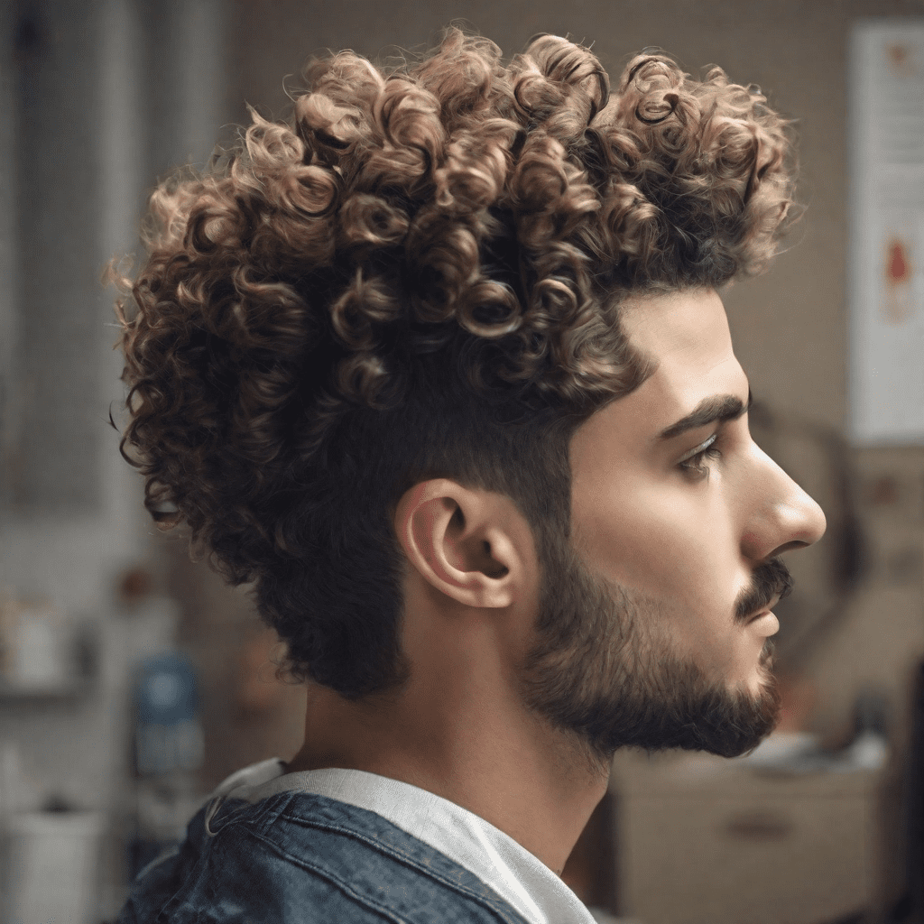 Low Taper Fade Curly Top