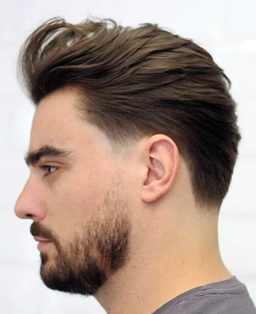 Taper Fade Low Combed Back