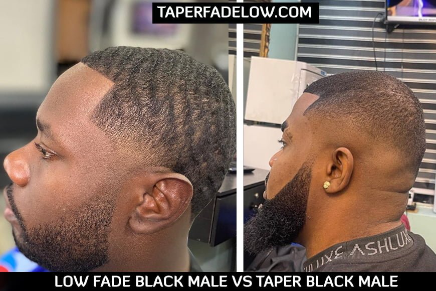 Low Fade vs Taper Black Male