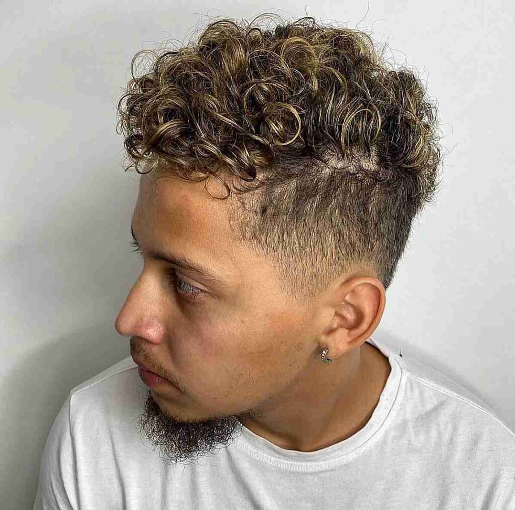 Low Taper Fade Haircut Curly Hair