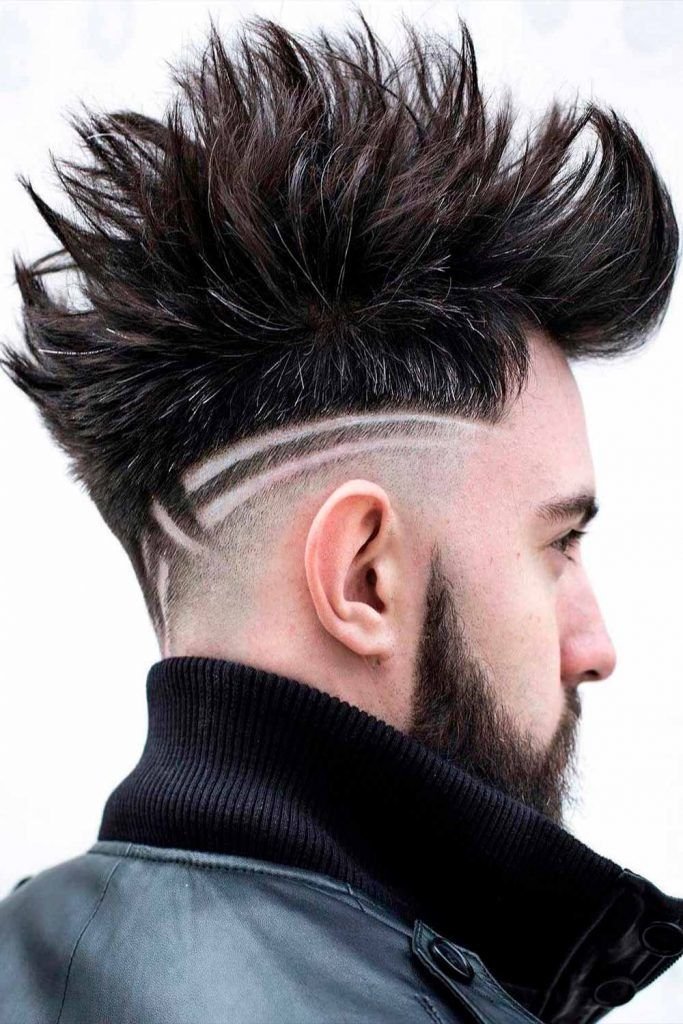 Faux Hawk with Design