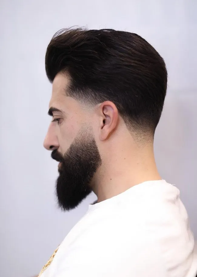 Low Taper Fade Long Hair Cuts For Mens