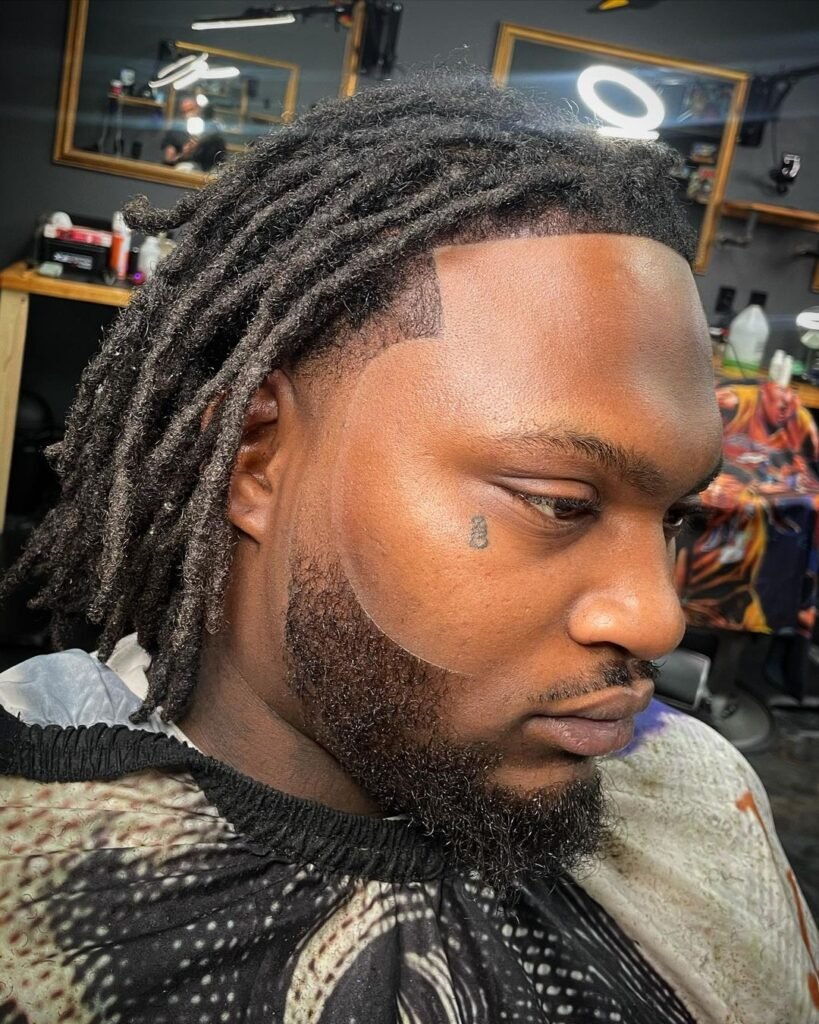 Low Taper Fade Black Male Dreads