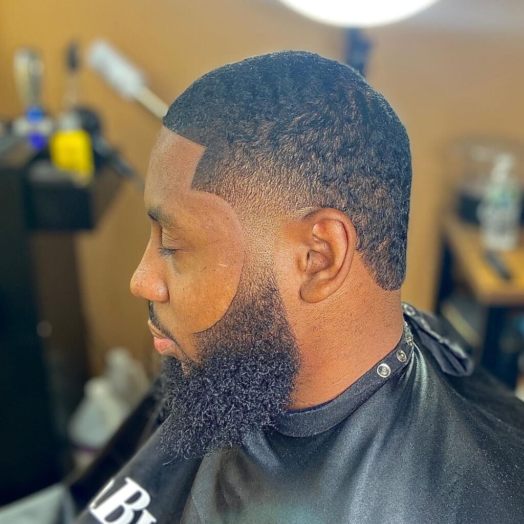 Low Bald Taper Fade Black Male