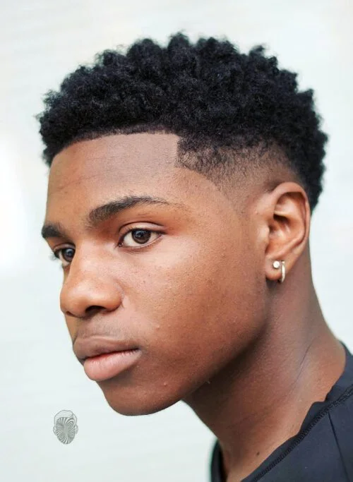 Short Low Taper Fade Black Male