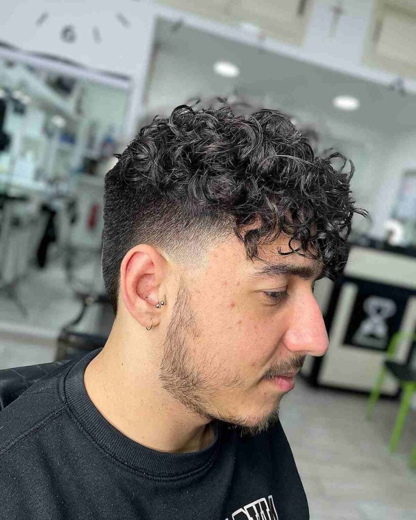 Taper Low Fade Curly Hair