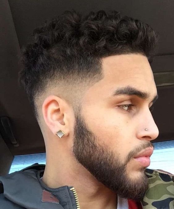 Hispanic Low Taper Fade Curly Hair