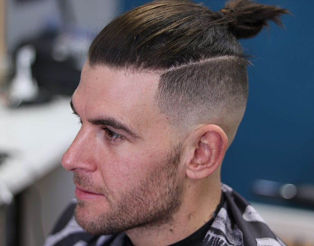 Low Skin Fade Man Bun