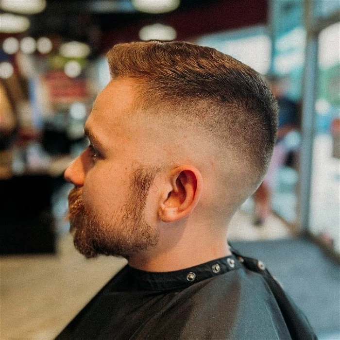 Hispanic Crew Cut with Taper Fade Low