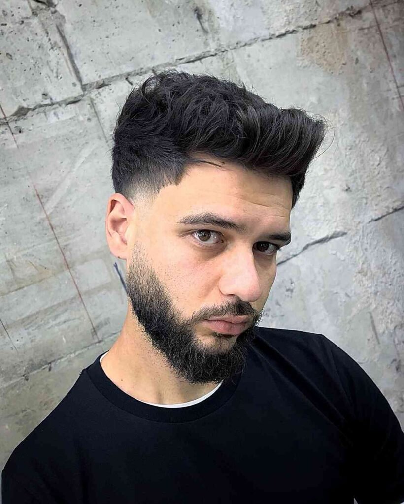 Long Hair Low Taper Fade Haircut